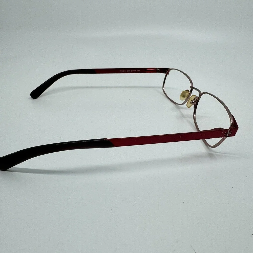 Tory Burch Eyeglasses TY1013 346 Burgundy Rectangular Metal Frame‎ 51[]17 H10072